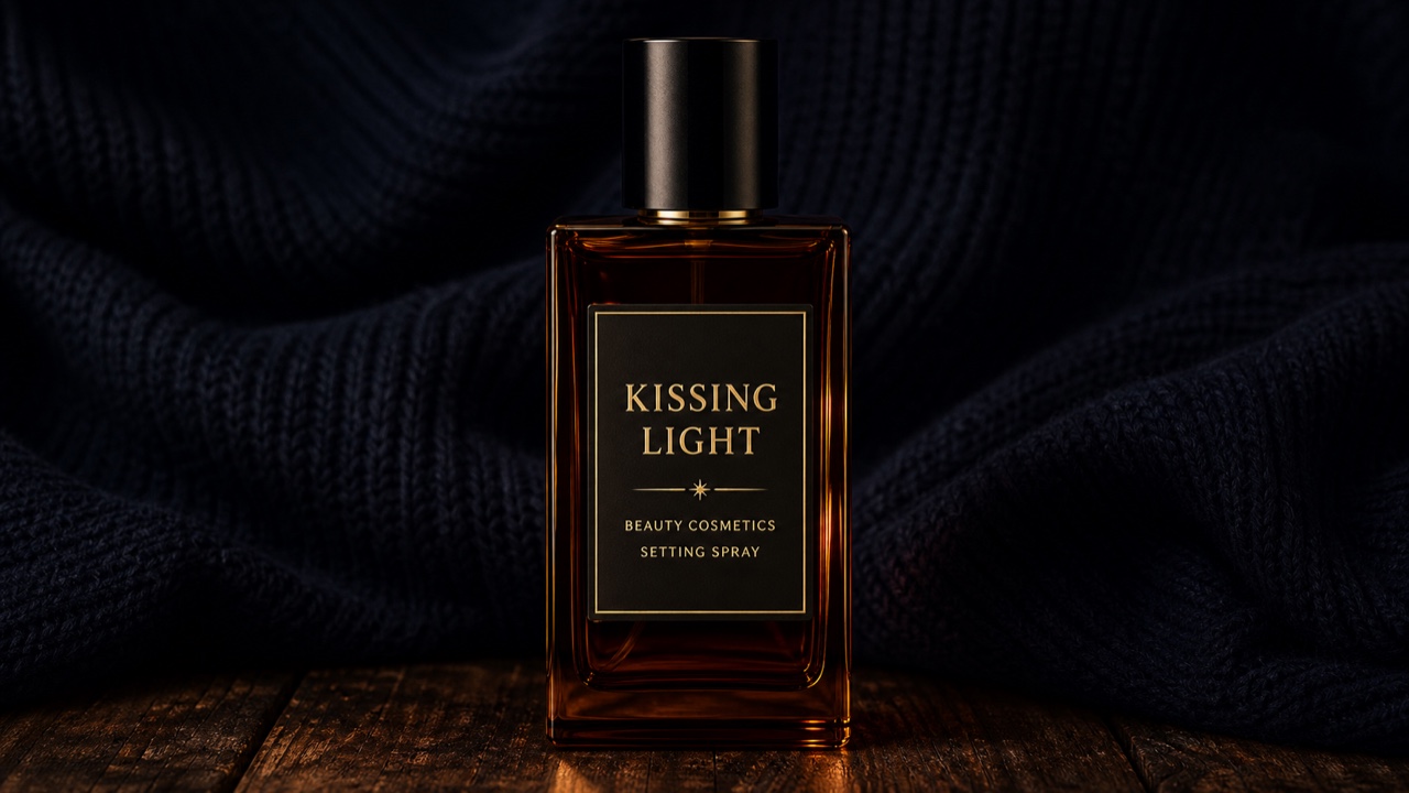Kissing Light amber setting spray