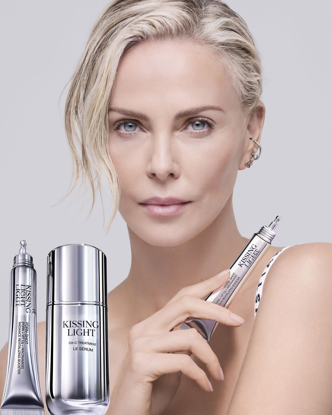 Kissing Light Capture skincare campaign