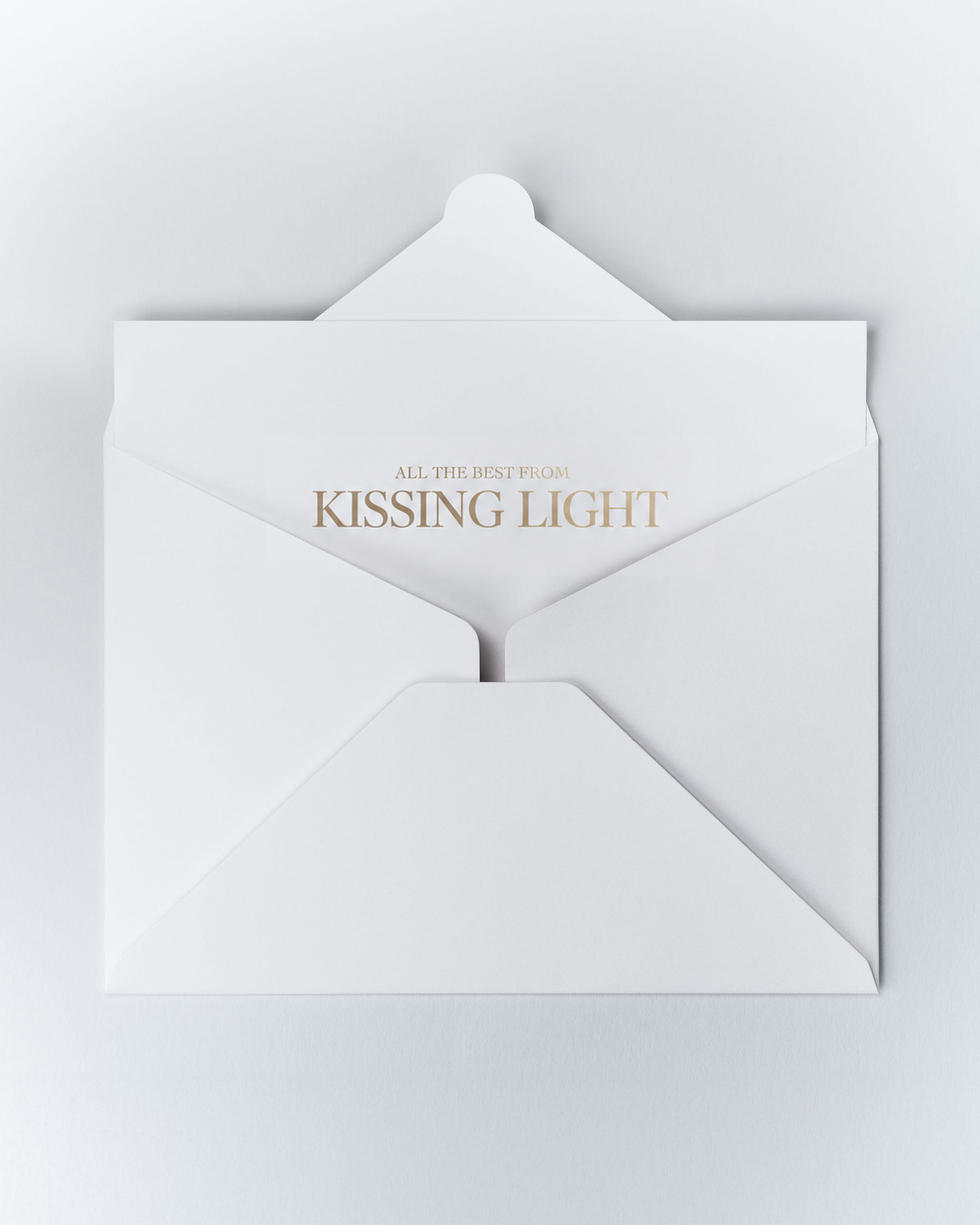 Kissing Light personalized message